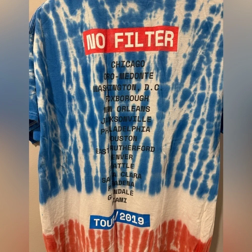 The Rolling Stones No Filter Tie Dye Tour Concert T-Shirt - Picture 4 of 7